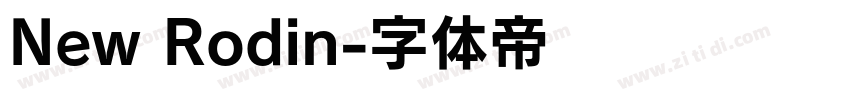 New Rodin字体转换